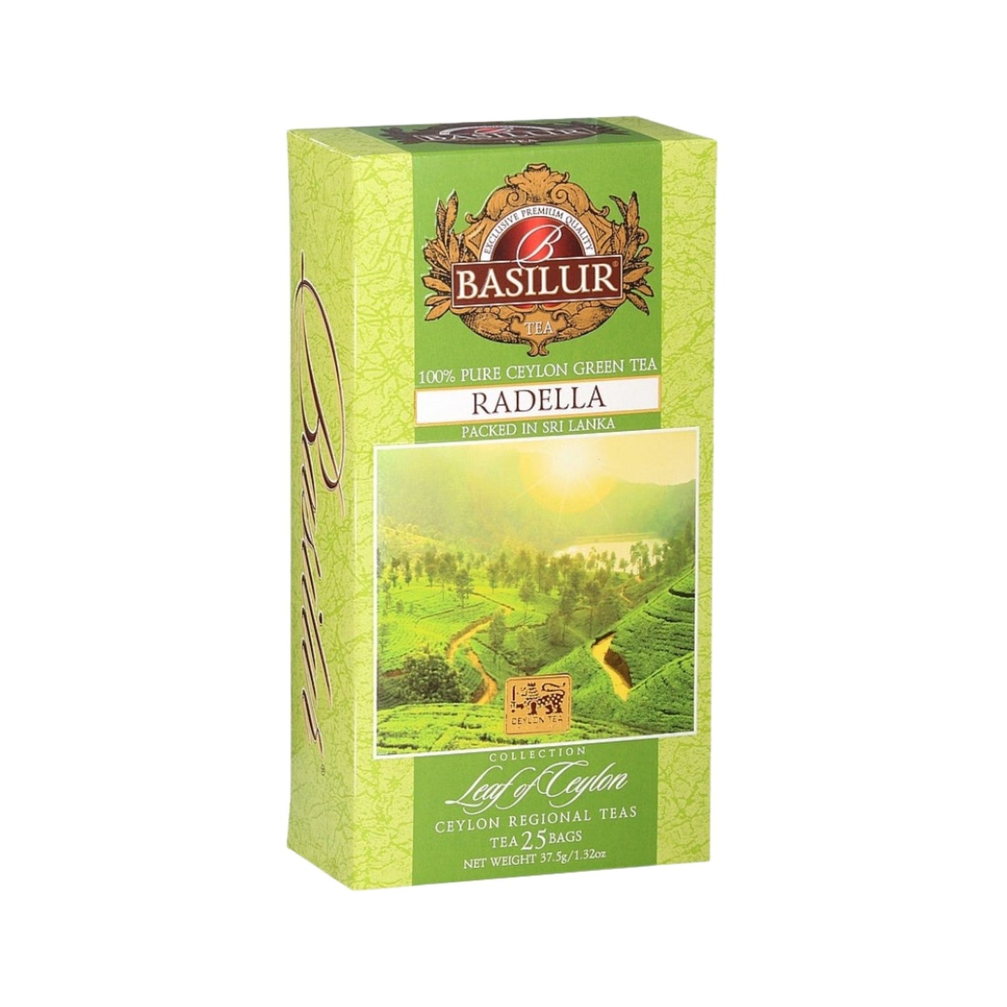 Basilur Leaf of Ceylon "Radella Green" (37.5g) 25 Tea Bags