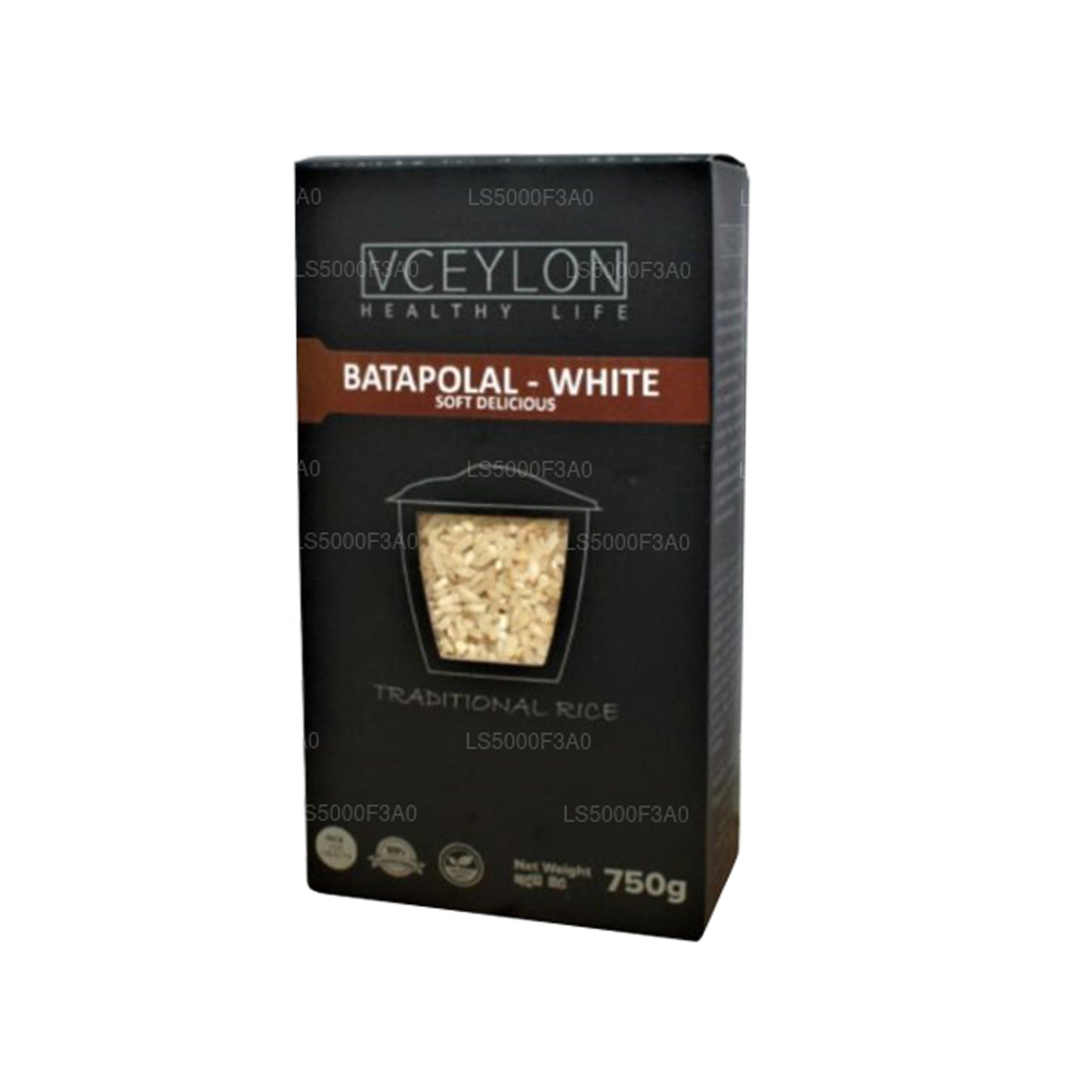 vCeylon Batapolal White Rice (750g)