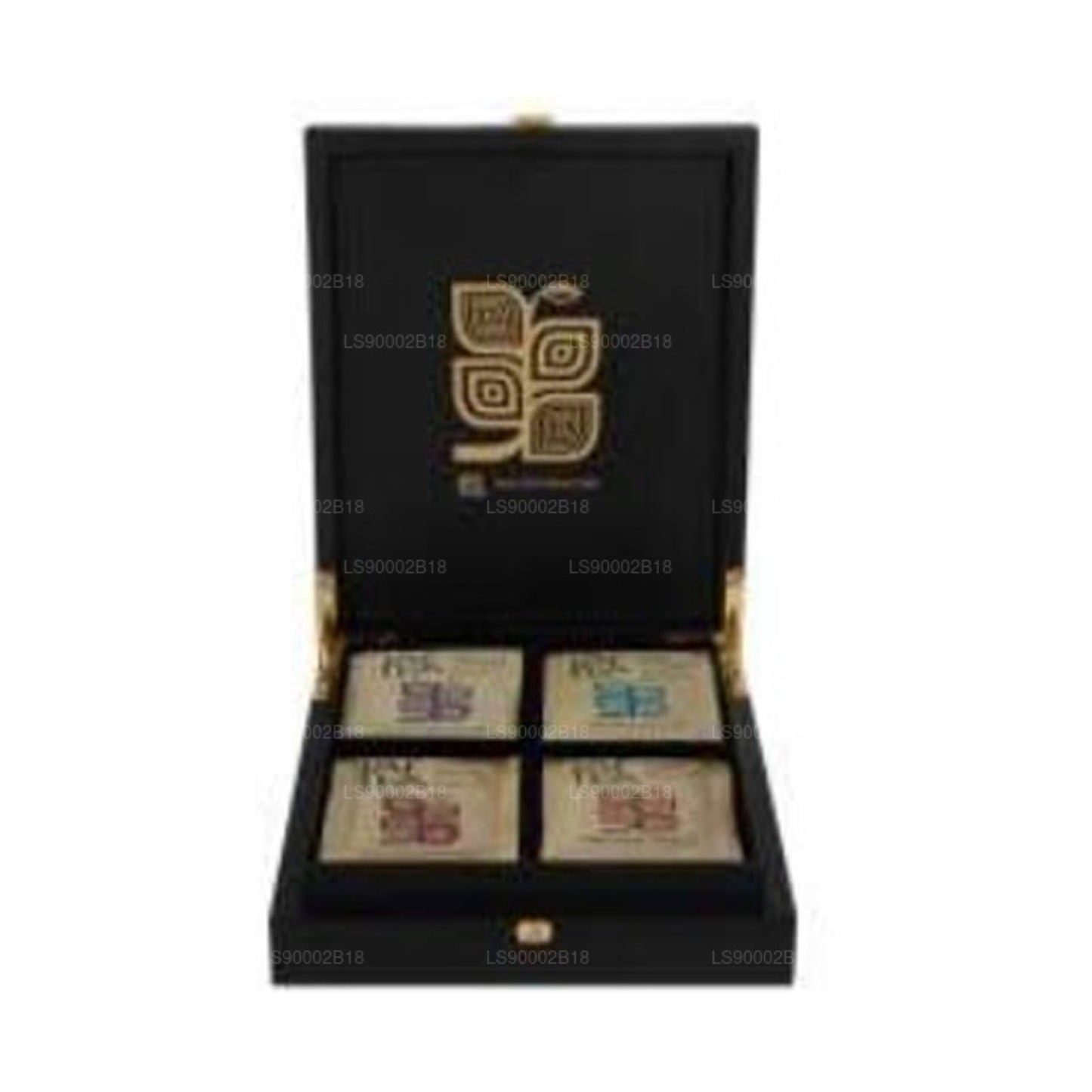 Jaf Tea Closed Top 4 Compartment Wooden Presenter