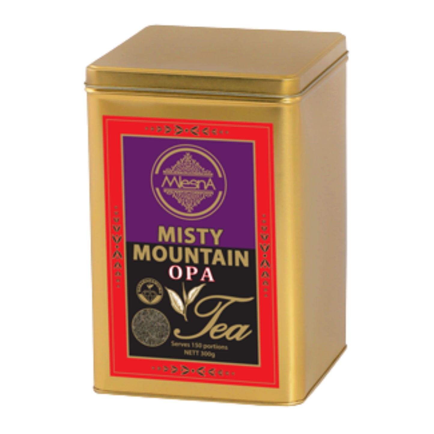 Mlesna Misty Mountain (O.P A) Tea Metal Caddy (300g)
