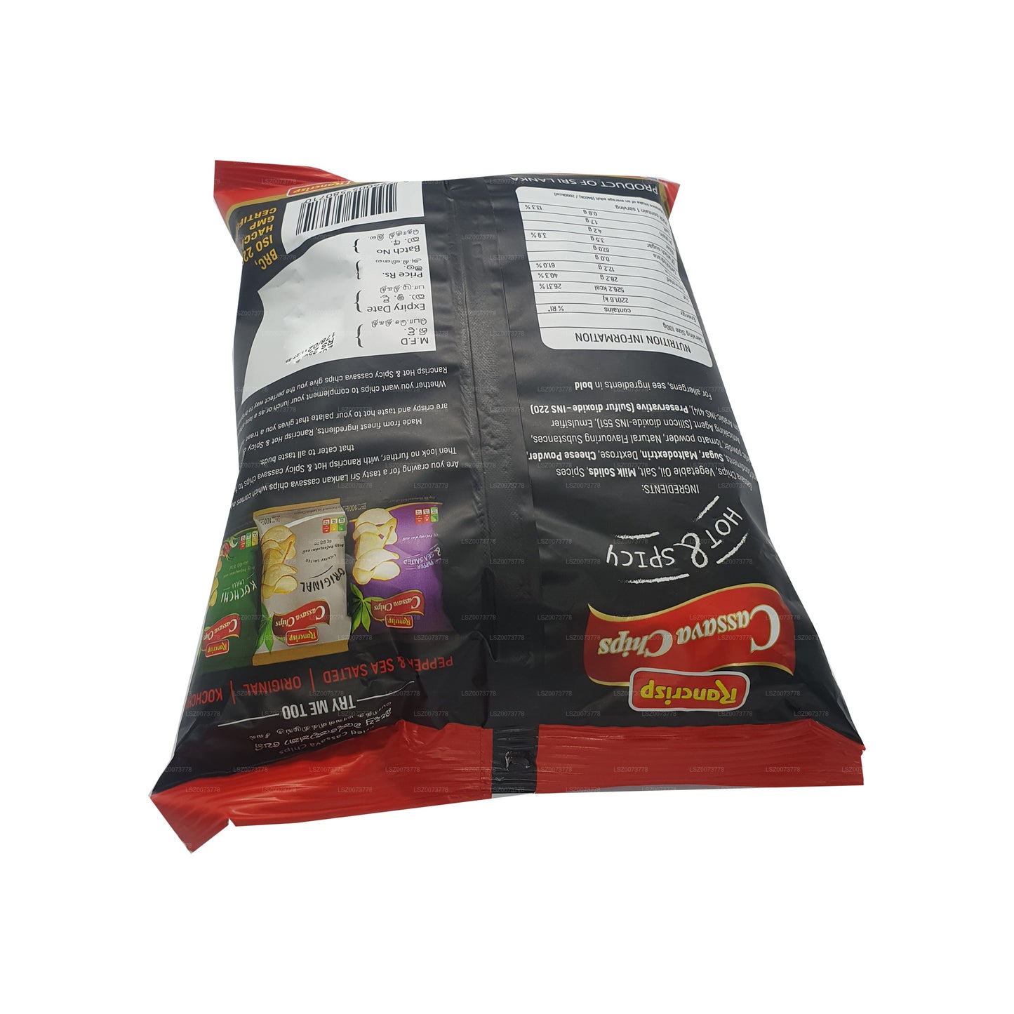 Rancrisp Cassava Chips Hot and Spicy (100g)