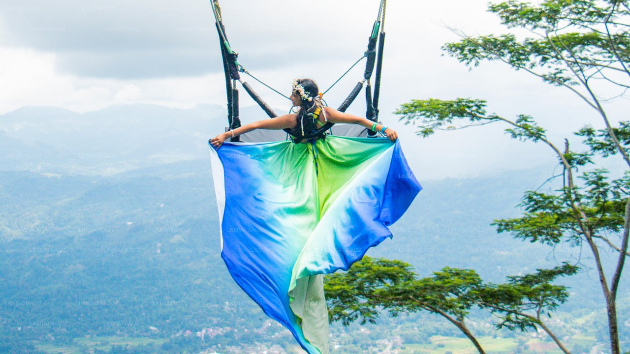 Swing at Ambuluwawa with Panoramic Kandy Views