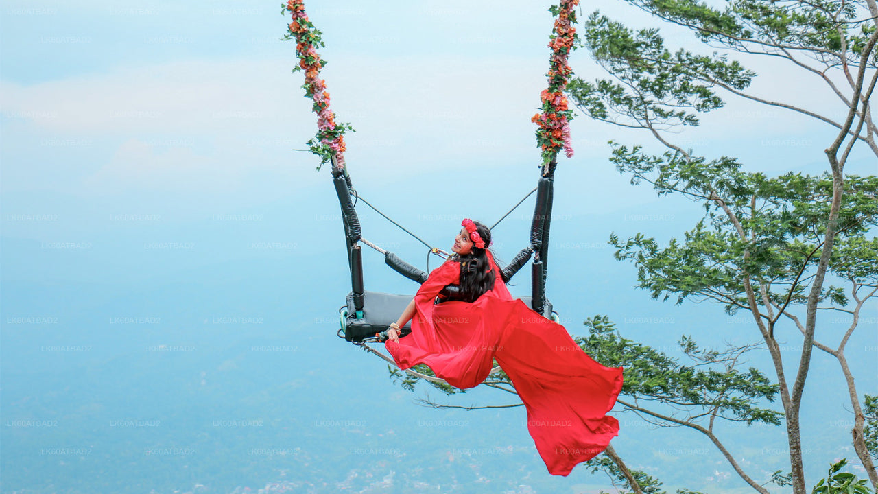 Swing at Ambuluwawa with Panoramic Kandy Views