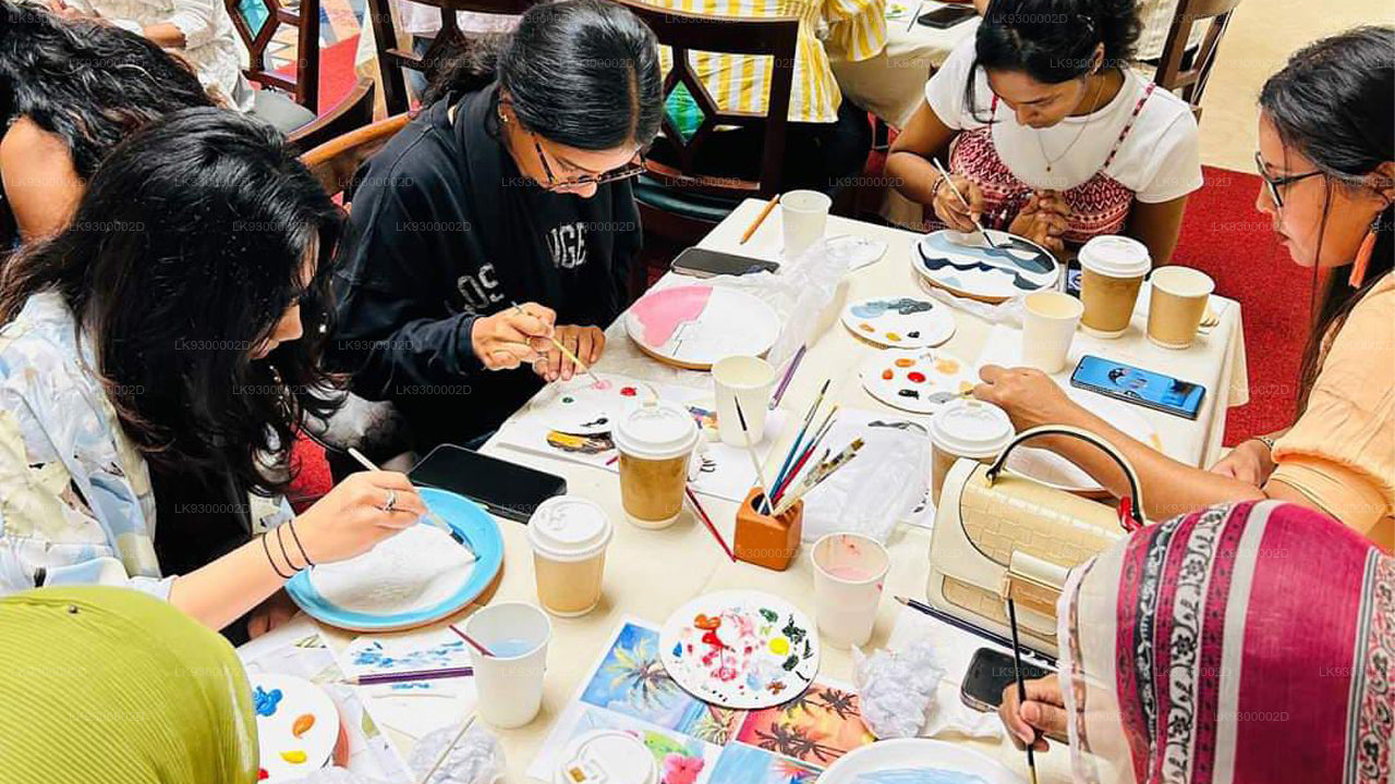 Clay Plate Painting from Negombo
