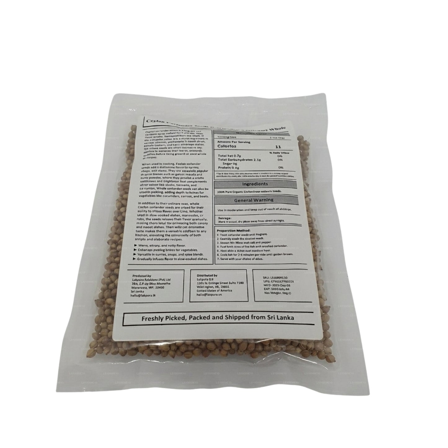 Lakpura® Coriander Seeds Whole