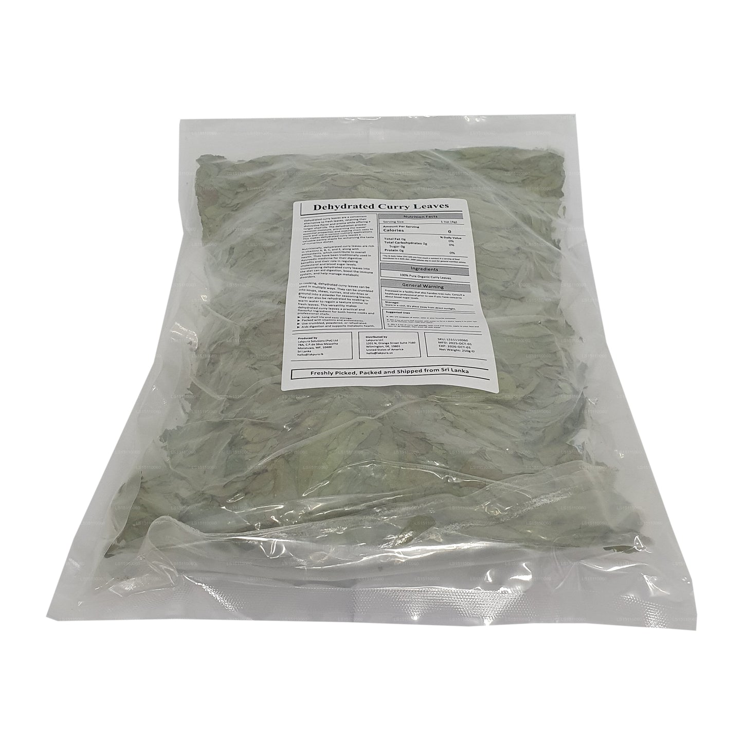 Lakpura® Dehydrated Curry Leaves