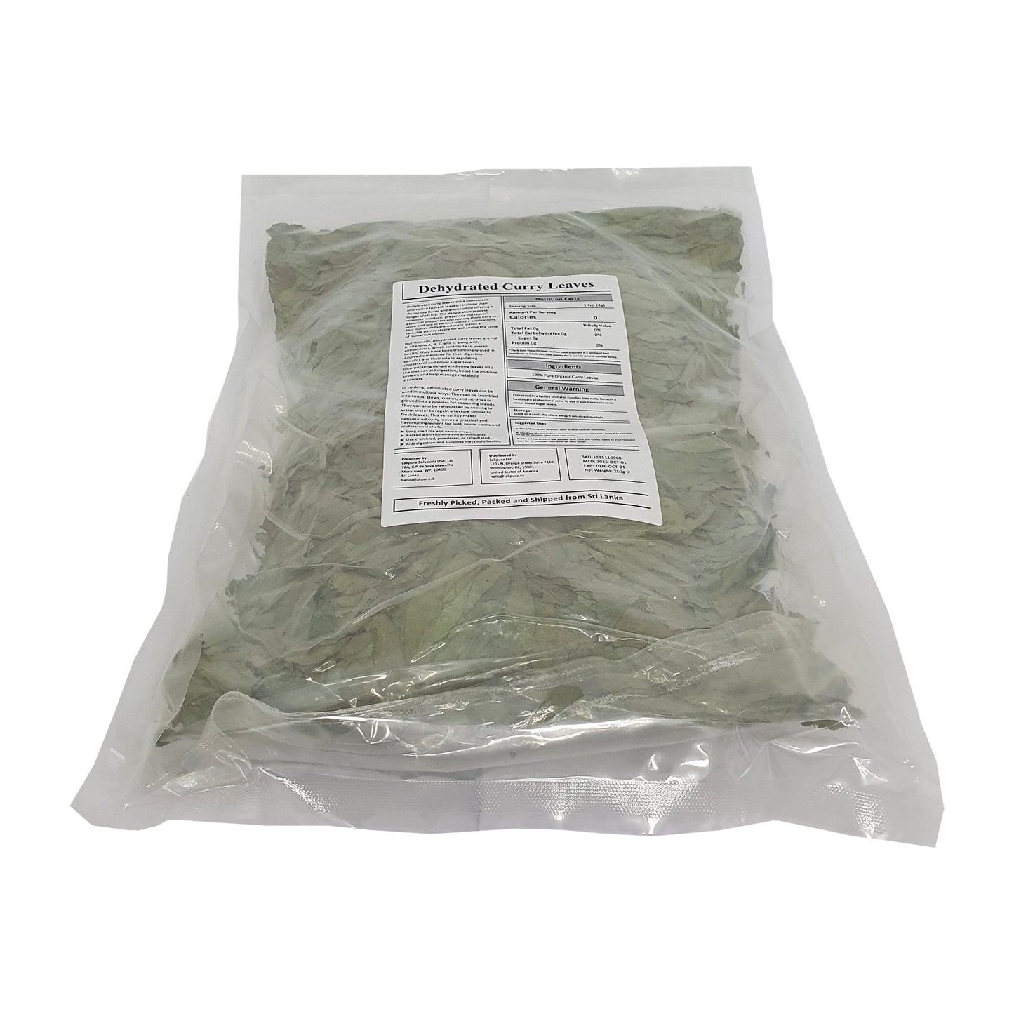 Lakpura® Dehydrated Curry Leaves