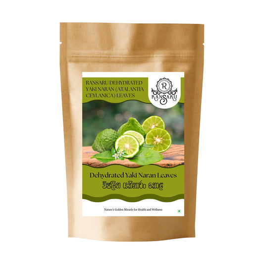 Ransaru Wildcrafted Dehydrated Yaki Naran (Atalantia Ceylanica) Leaves Pack