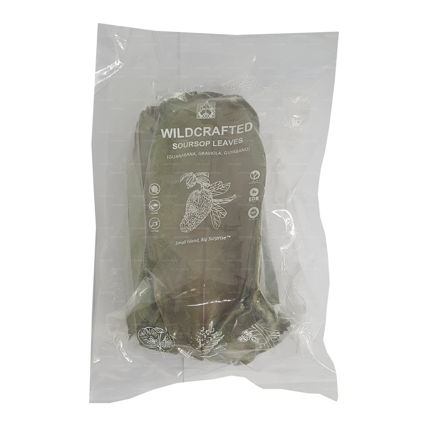 Lakpura® Wildcrafted Soursop (Guanabana, Graviola, Guyabano) Dehydrated Leaves Whole