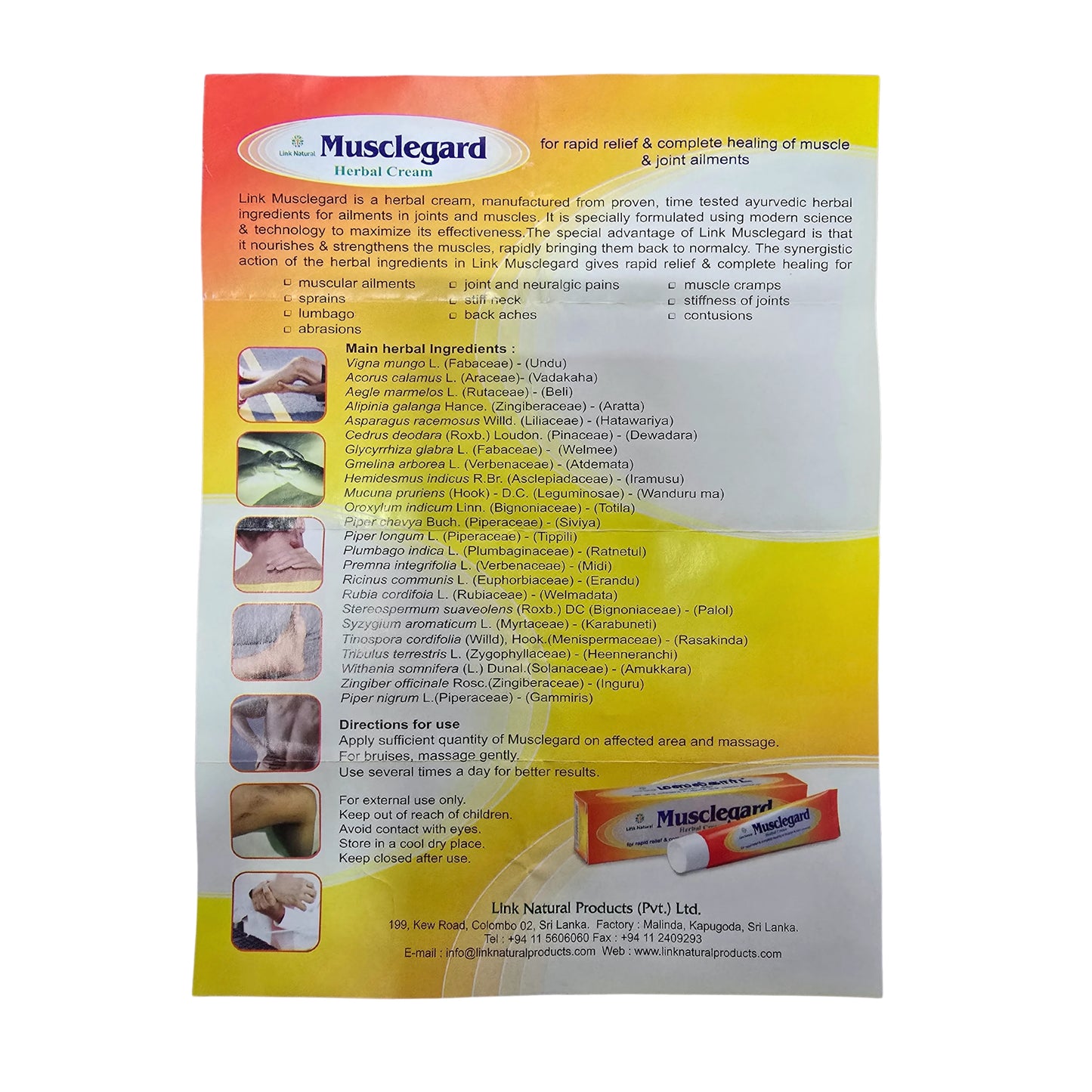 Link Natural Musclegard Herbal Cream (25g)