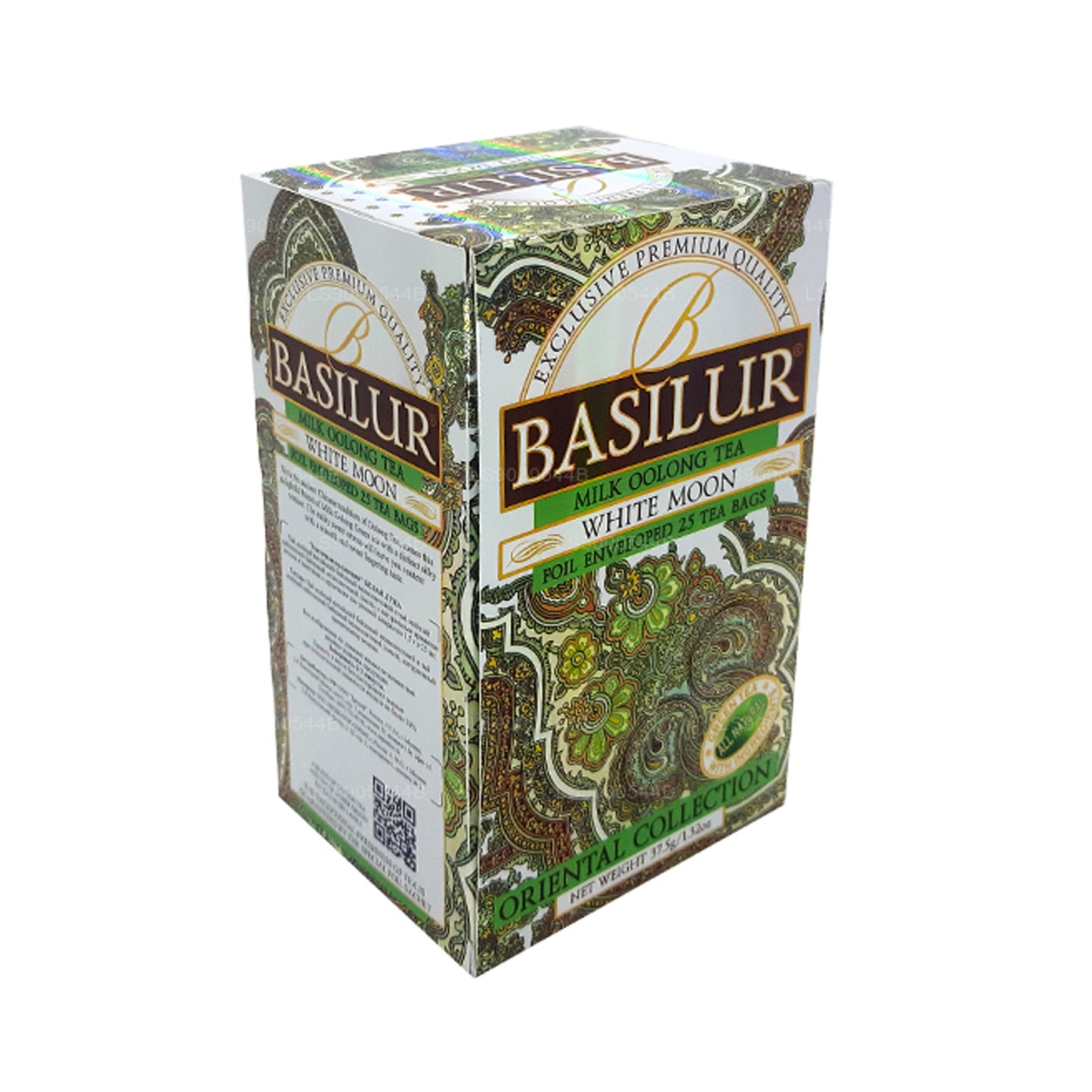 Basilur White Moon Milk Oolong Tea (37.5g) Foil Enveloped 25 Tea Bags