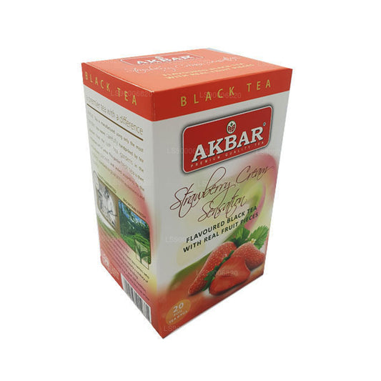 Akbar Strawberry Cream Sensation (40g) 20 Foil Tea Bags