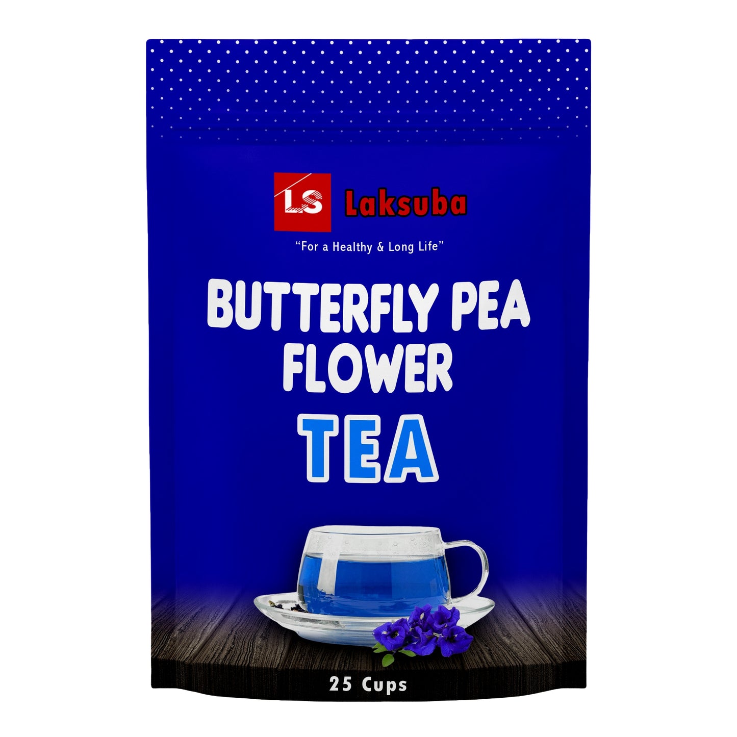 Laksuba Ceylon Butterfly Pea Flower Tea (16.25g) 25 Tea Bags