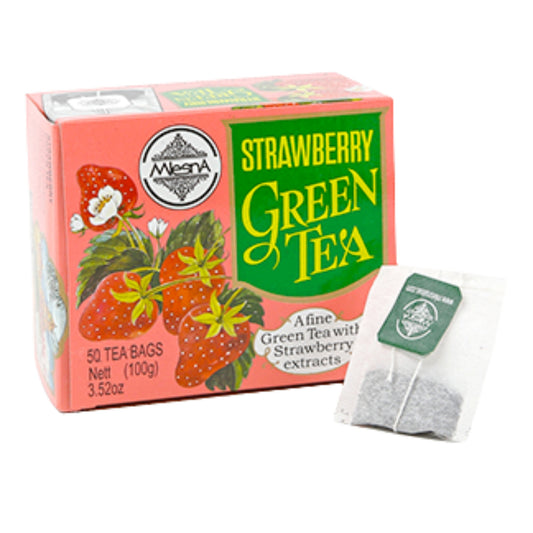 Mlesna Strawberry Green Tea (100g) 50 Tea Bags