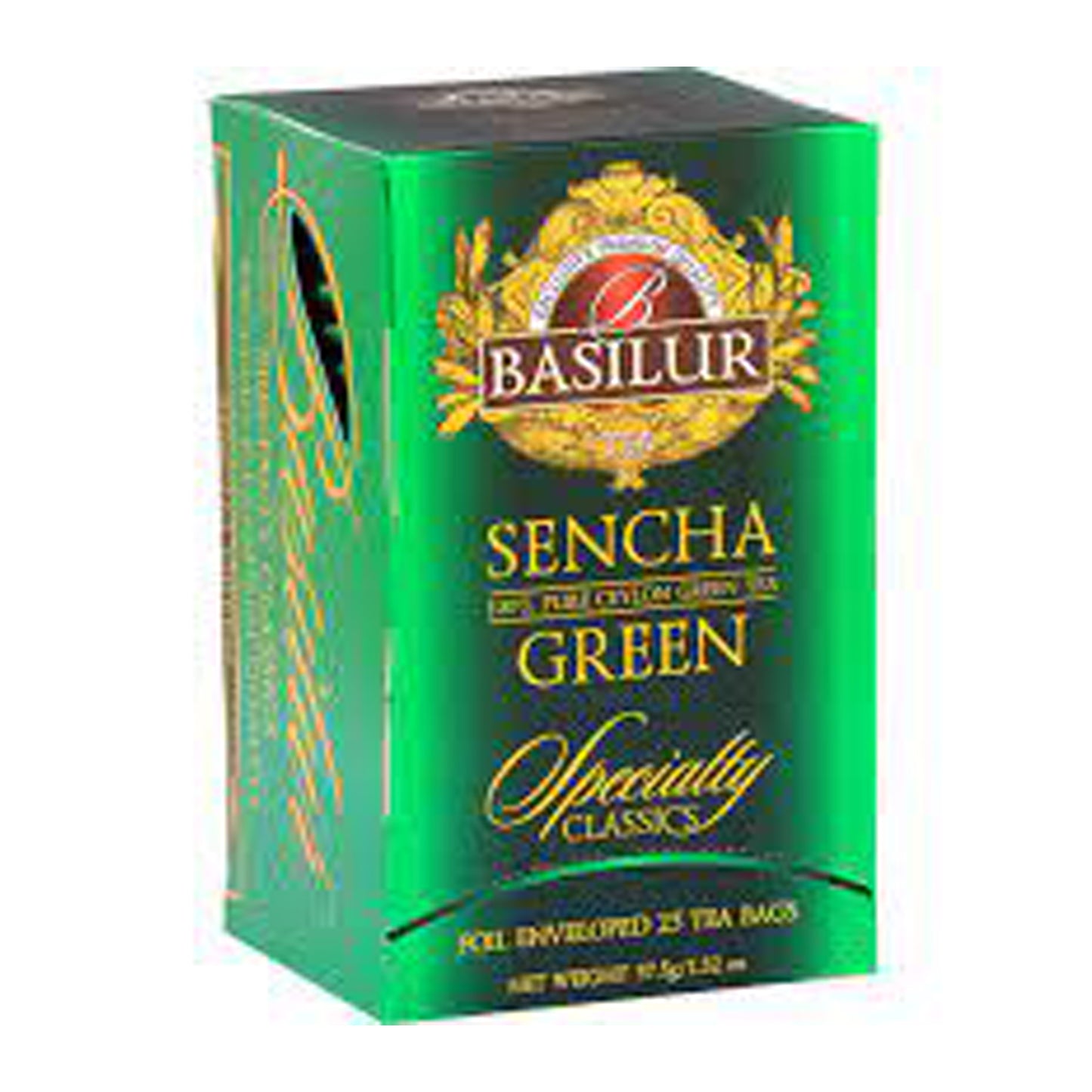 Basilur Specialty Classics Sencha Pure Ceylon Green Tea (37.5g) 25 Tea Bags