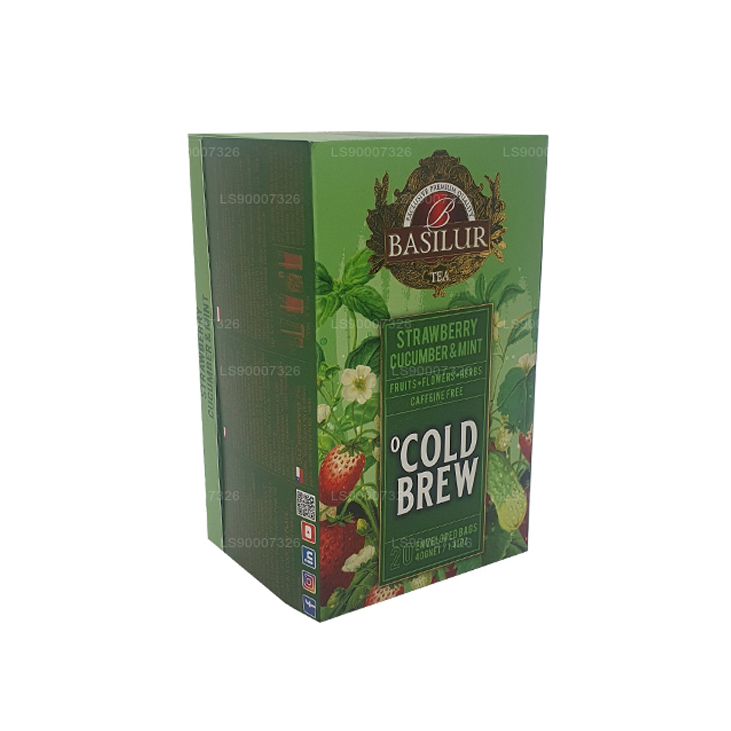 Basilur Cold Brew "Strawberry Cucumber and Mint" (40g) Box