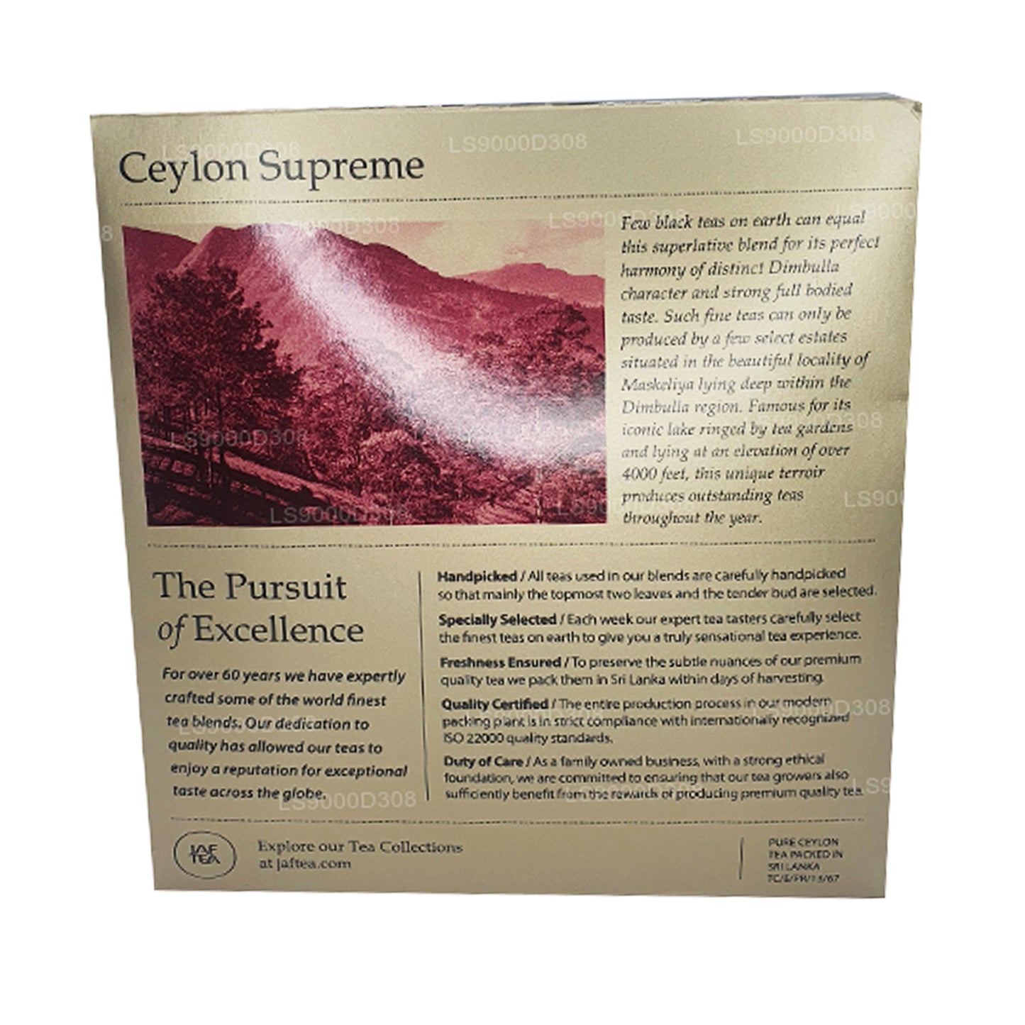 Jaf Classic Gold Collection Ceylon Supreme Tea