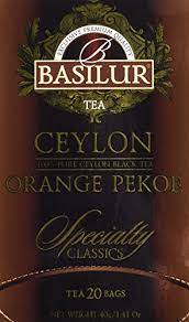 Basilur Specialty Classics ceylon Orange Pekoe (40g) 20 Envelope Tea Bags