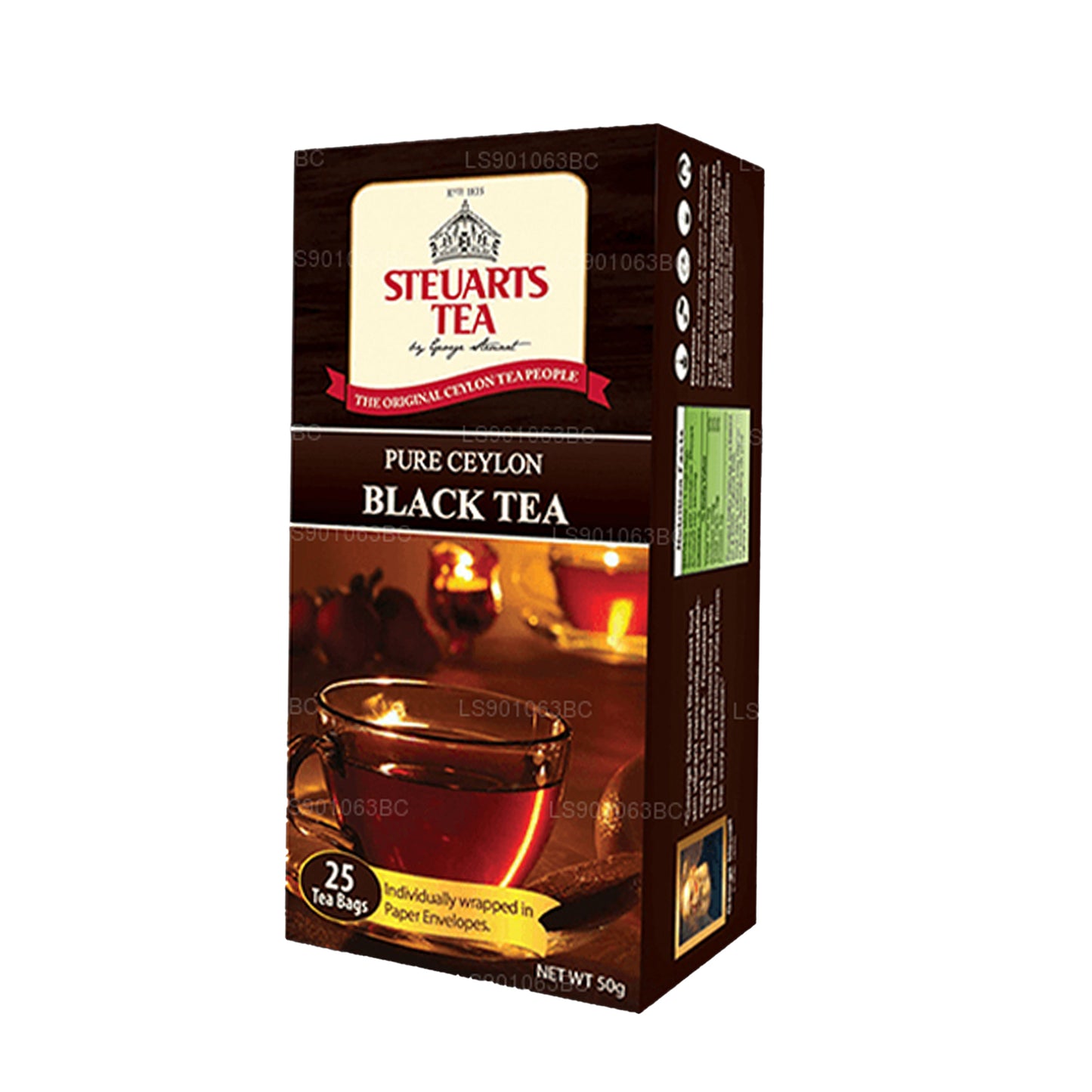 George Steuarts Pure Ceylon Black Tea (50g) 25 Tea Bags