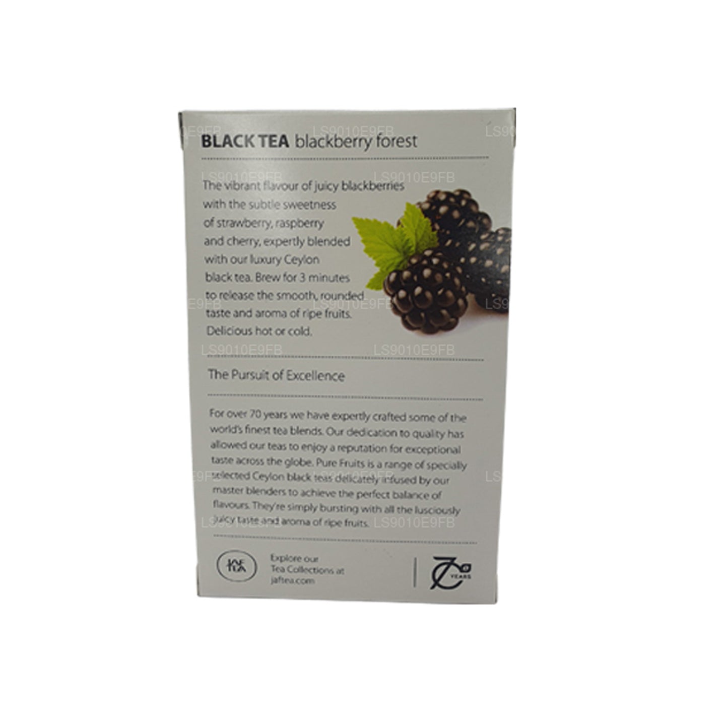 Jaf Tea Pure Fruits Collection Black Tea Blackberry Forest Foil Envelop Tea Bags (30g)