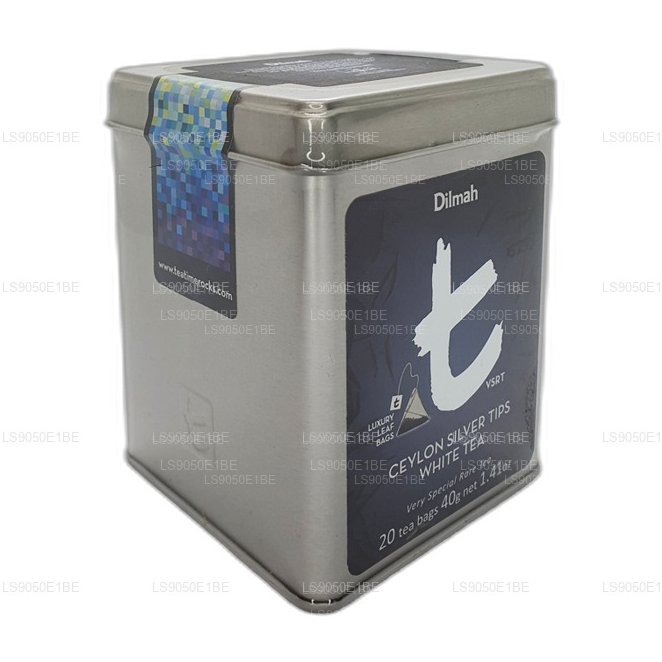 Dilmah Ceylon Silver Tips White Tea (40g) Caddy 20 Tea Bags