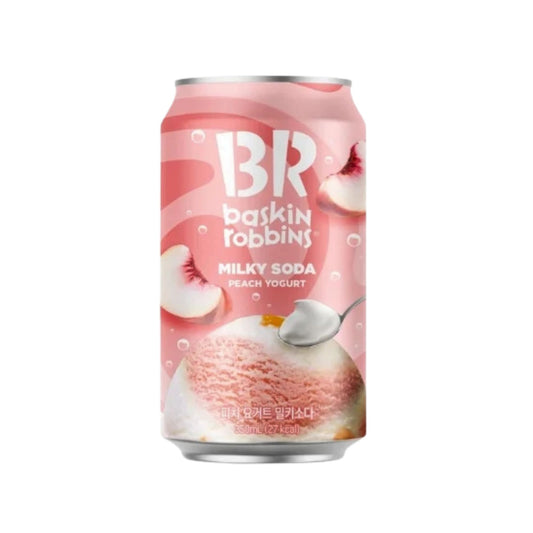 Baskin Robbins Peach Yogurt Milky Soda (350ml)