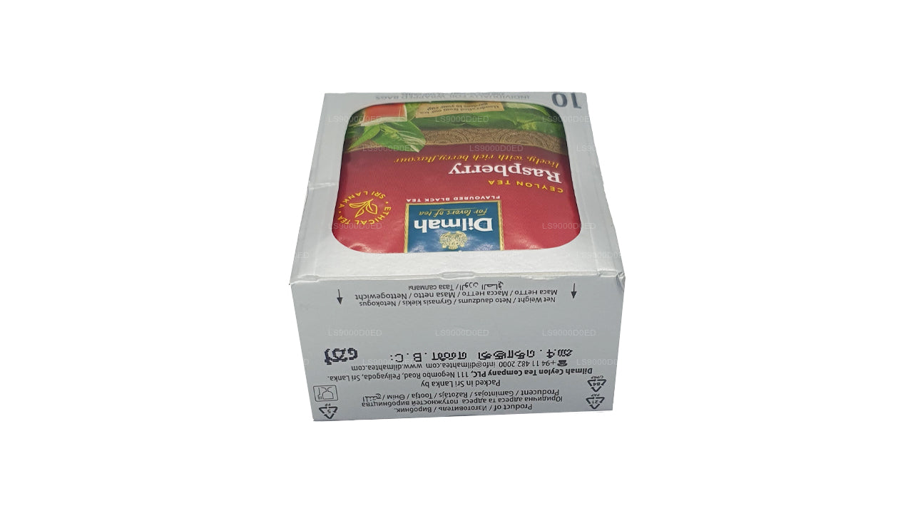 Dilmah Raspberry Tea (20g) 10 Individually Foil Wrapped Tea Bags