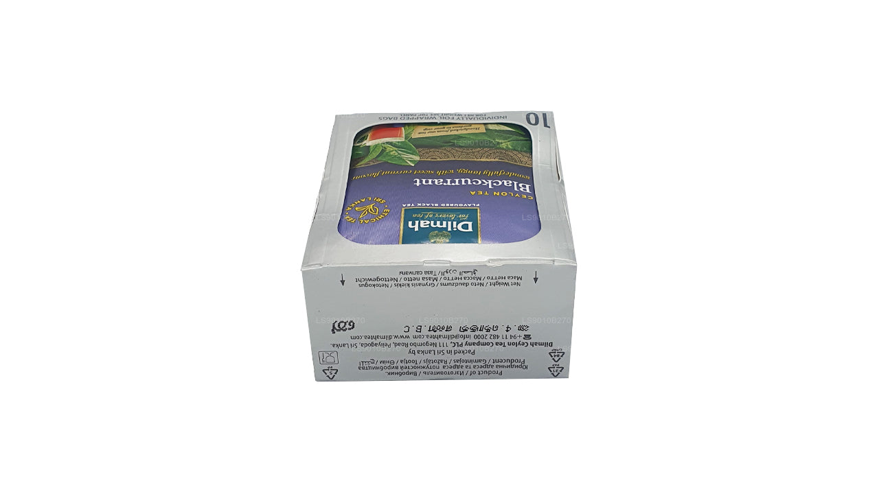 Dilmah Blackcurrent Tea (20g) 10 Individually Foil Wrapped Tea Bags